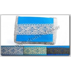 Κορδελα πλεκτη βαμβακερη τετραφυλλο